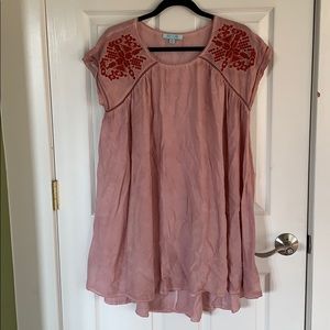She & Sky Dress  Pink/Blush Size Small